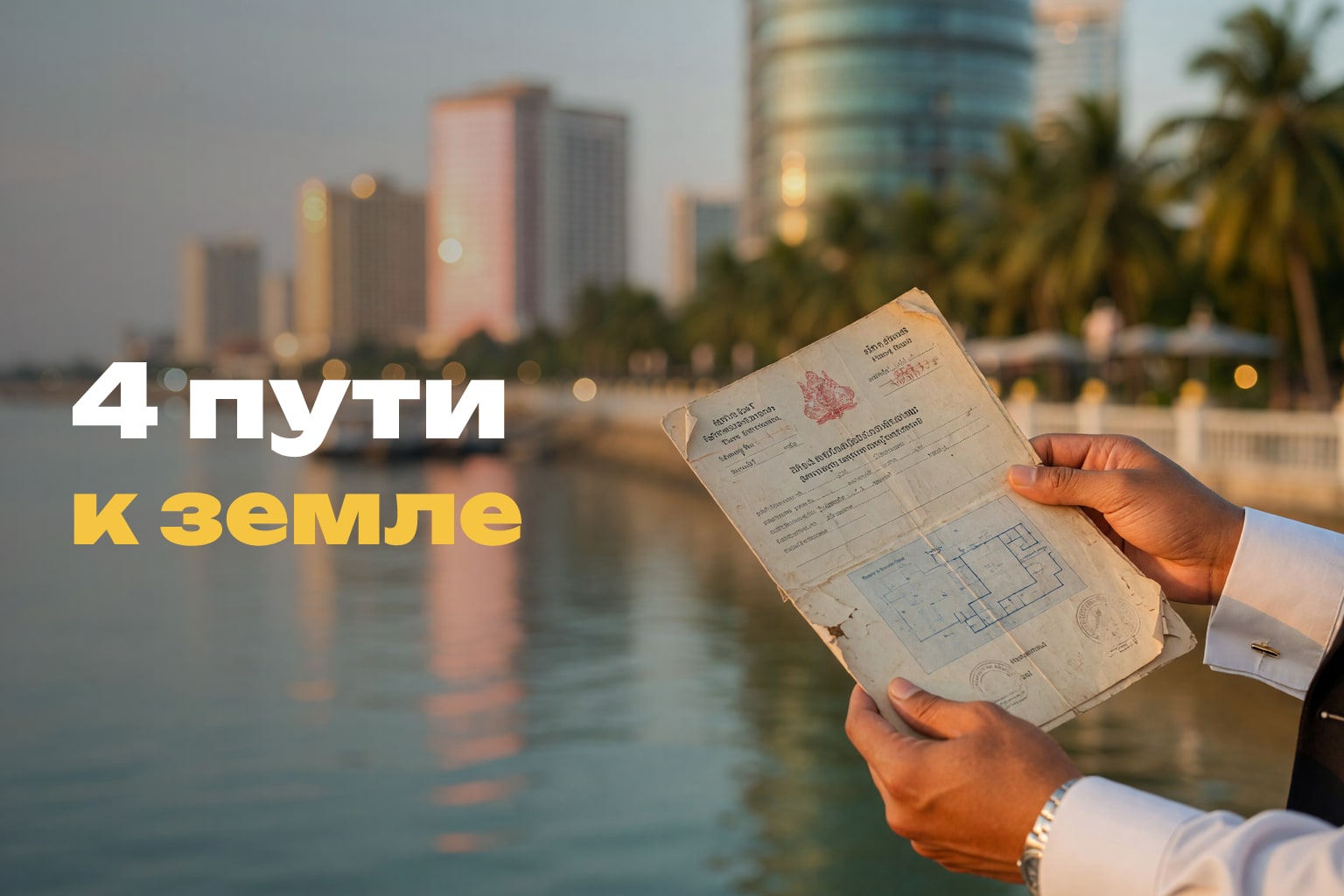 Иностранец и земля в Камбодже: Land Law 2001 и 4 пути